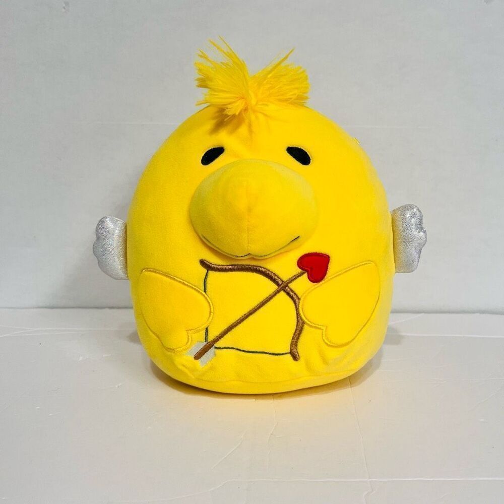 Squishmallows Peanuts Woodstock With Cupids Bow   8”.  EUC